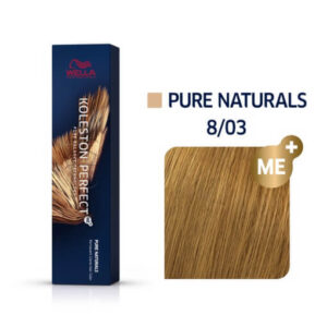 Wella Koleston Perfect Βαφή Μαλλιών 8/03 Ξανθό Ανοιχτό Φυσικό Χρυσό 60ml