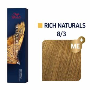 Wella Koleston Perfect Βαφή Μαλλιών 8/3 Ξανθό Ανοιχτό Χρυσό 60ml