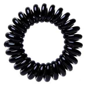 Λαστιχάκι Μαλλιών Σπιράλ Μαύρο 4cm