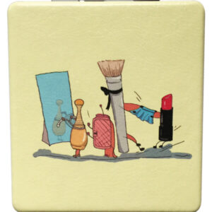 Παραλληλόγραμμο Καθρεφτάκι Τσάντας Διάφορα Σχέδια και Χρώματα 7×6,2cm