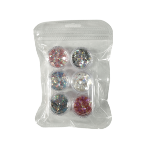 Nail Art Σετ Glitter Νυχιών ND129 6τεμ