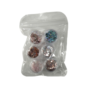 Nail Art Σετ Glitter Νυχιών ND133 6τεμ