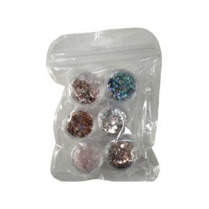 Nail Art Σετ Glitter Νυχιών ND133 6τεμ