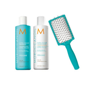 Moroccanoil Extra Volume Σετ (Shampoo 250ml,Conditioner 250ml,Mini Paddle Brush)